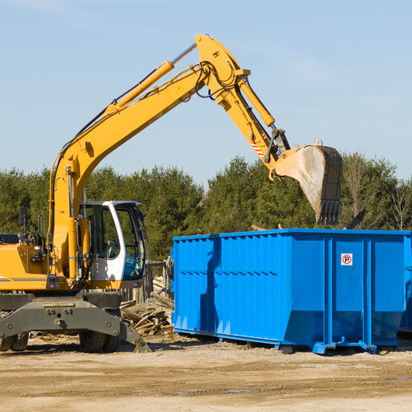 can i choose the location where the residential dumpster will be placed in Fairfield TX